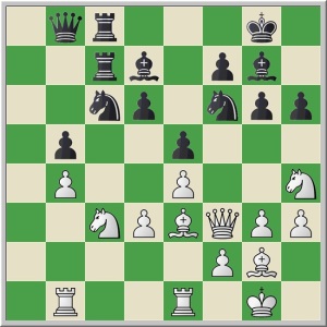 Position after White's 22nd move